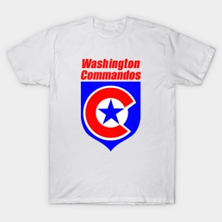 Defunct Washington Commandos AFL Football 1987 T-Shirt